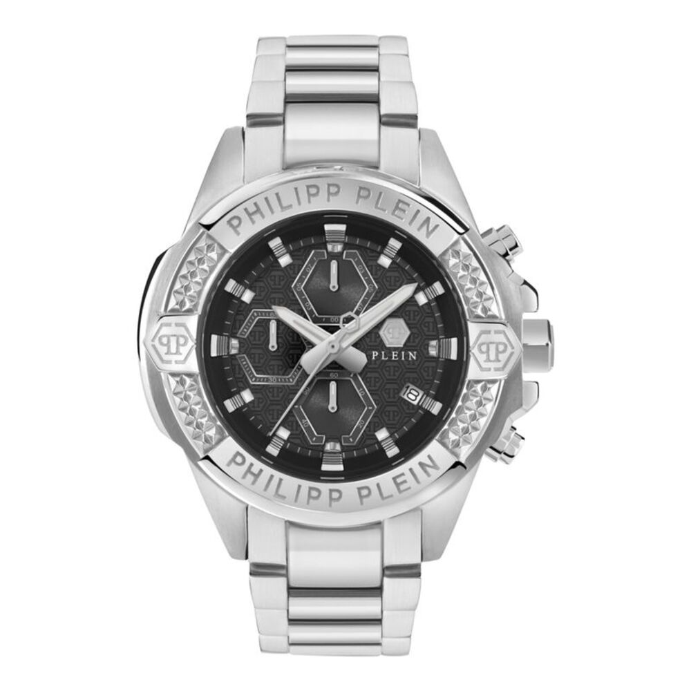 Philipp Plein The $kull Chrono Bracelet Watch Silver Mens